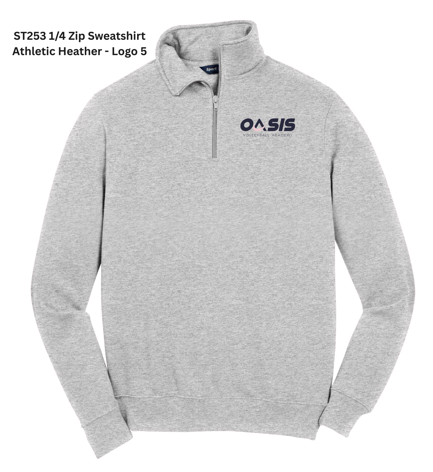 1/4-Zip Sweatshirt - Gray