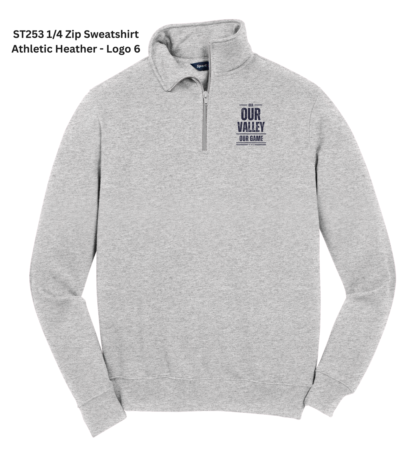 1/4-Zip Sweatshirt - Gray
