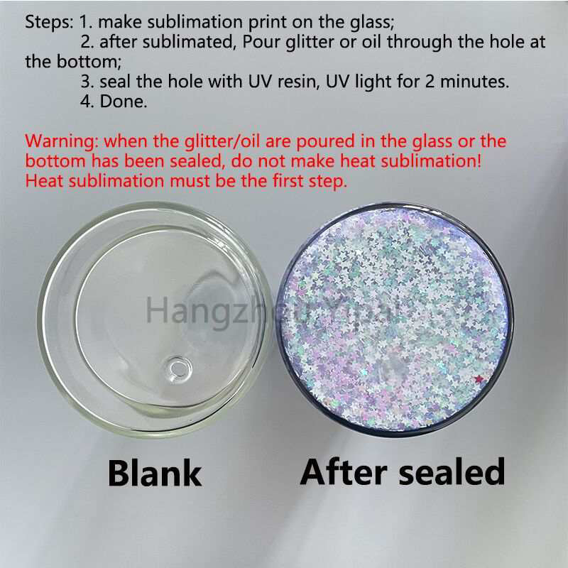 12oz, 15oz & 25oz Sublimation Snowglobe Tumblers