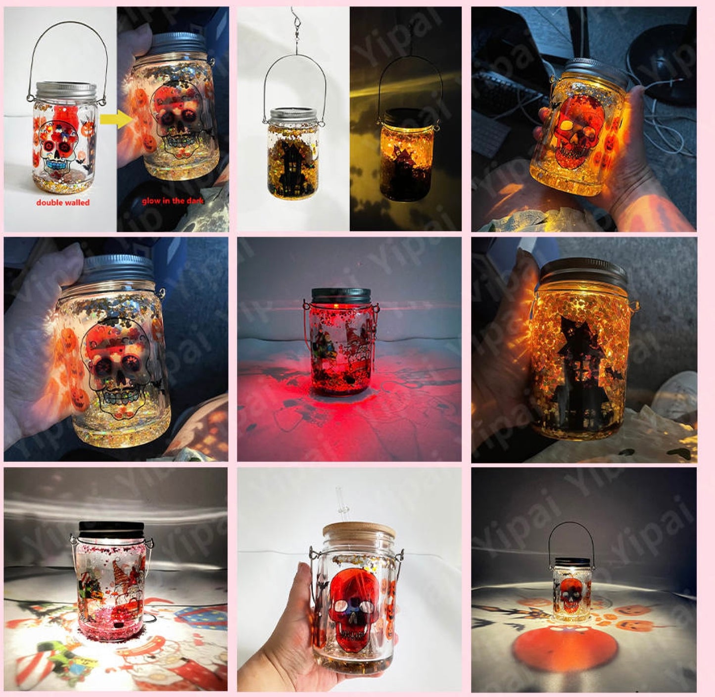 12oz, 15oz & 25oz Sublimation Snowglobe Tumblers