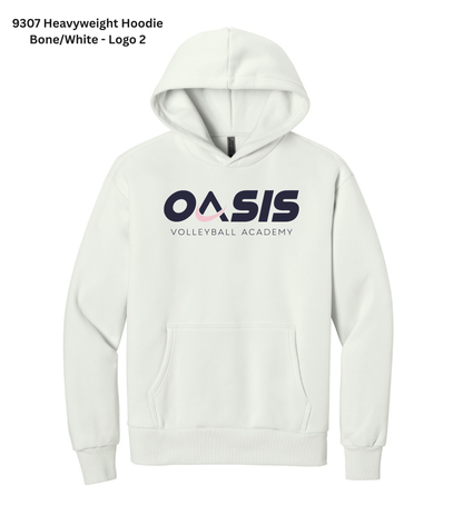 Heavyweight Hoodie - Bone/White