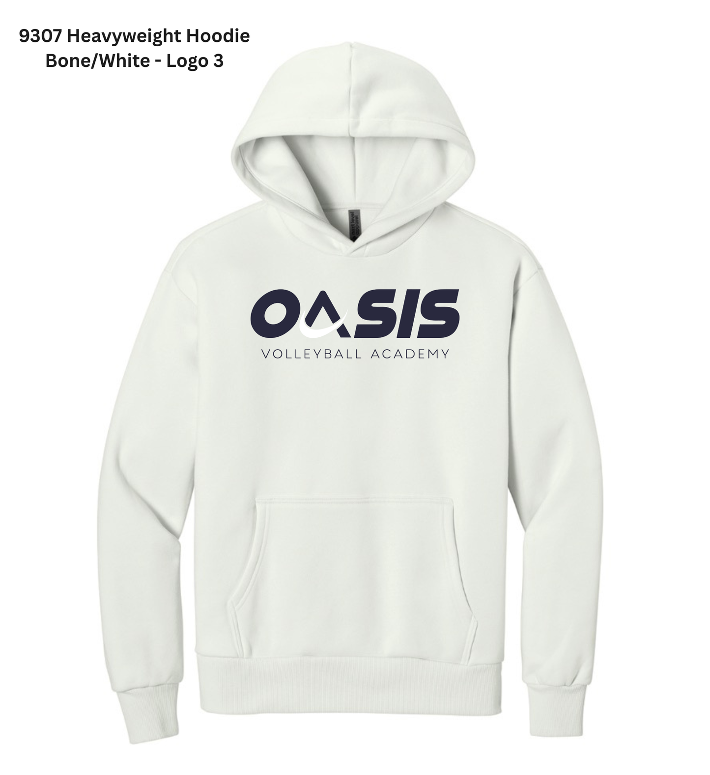 Heavyweight Hoodie - Bone/White