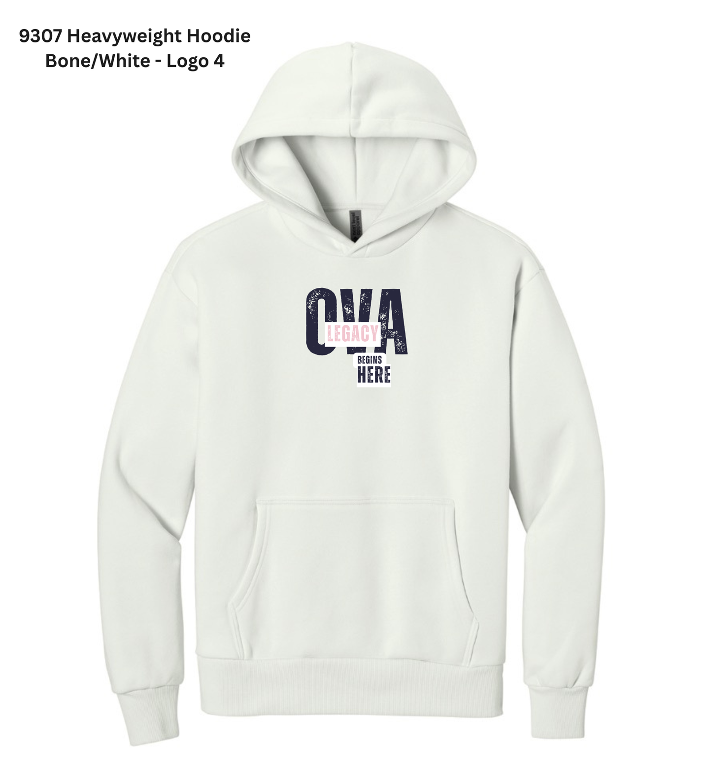 Heavyweight Hoodie - Bone/White