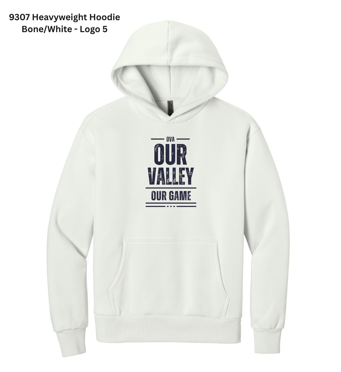 Heavyweight Hoodie - Bone/White