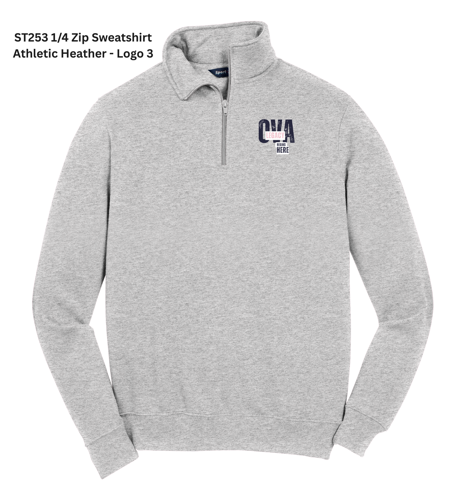 1/4-Zip Sweatshirt - Gray