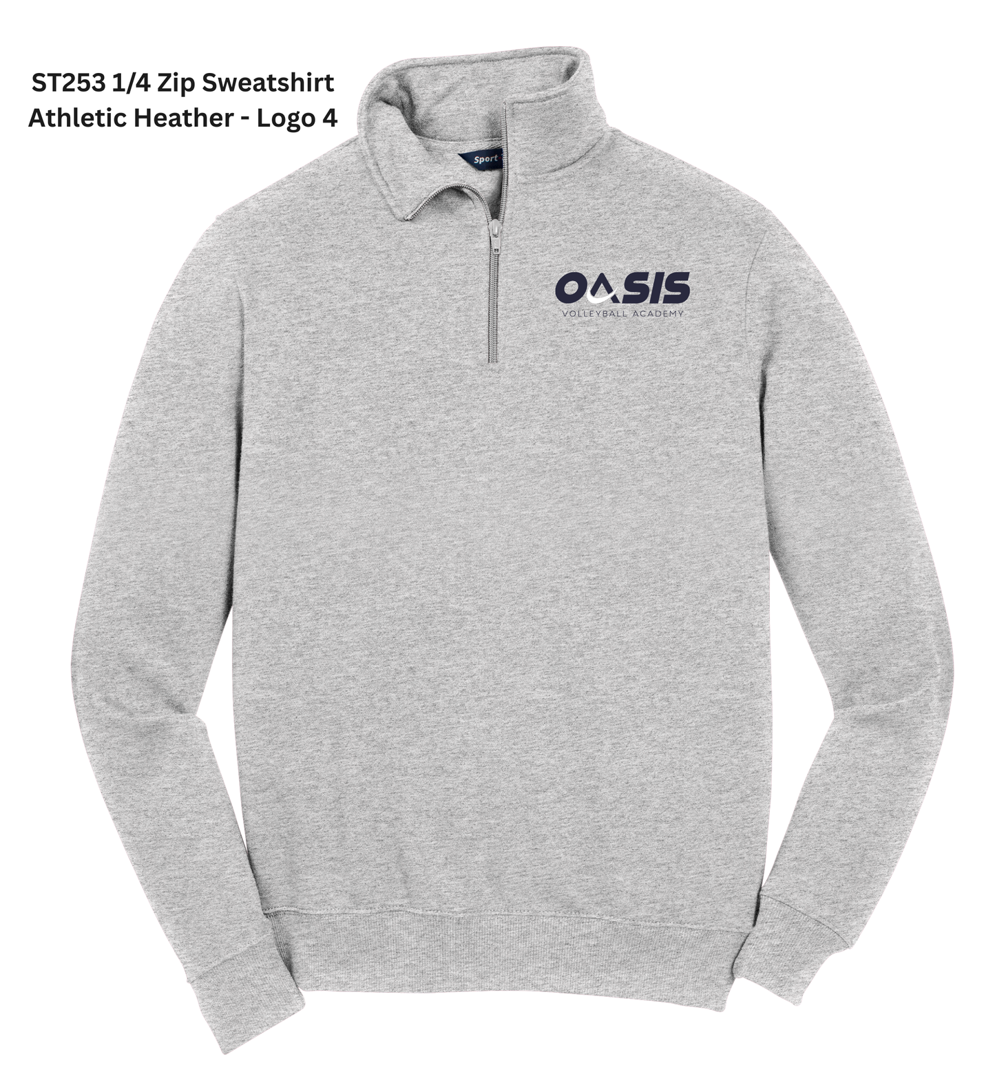 1/4-Zip Sweatshirt - Gray