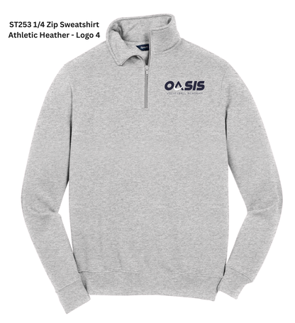 1/4-Zip Sweatshirt - Gray