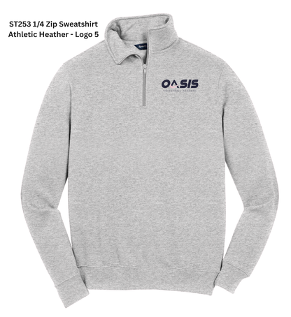 1/4-Zip Sweatshirt - Gray
