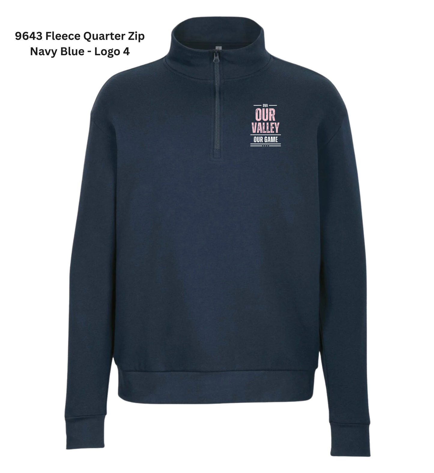 1/4-Zip Sweatshirt - Navy Blue