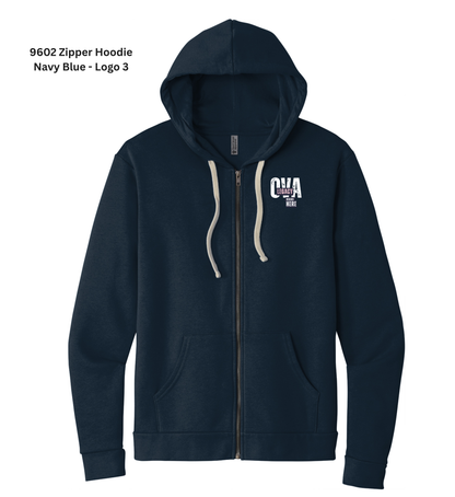 Zipper Hoodie - Navy Blue