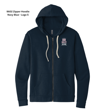 Zipper Hoodie - Navy Blue