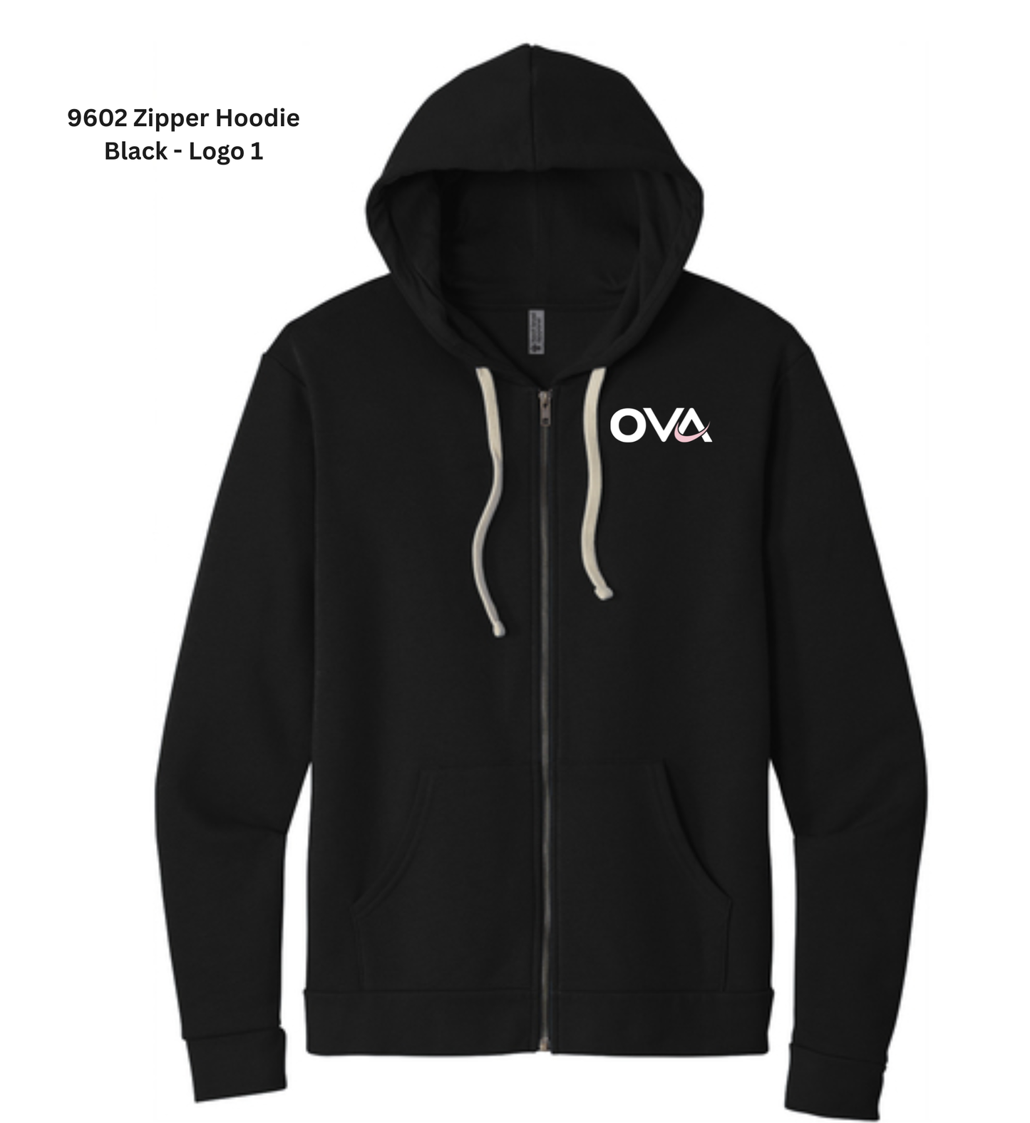 Zipper Hoodie - Black