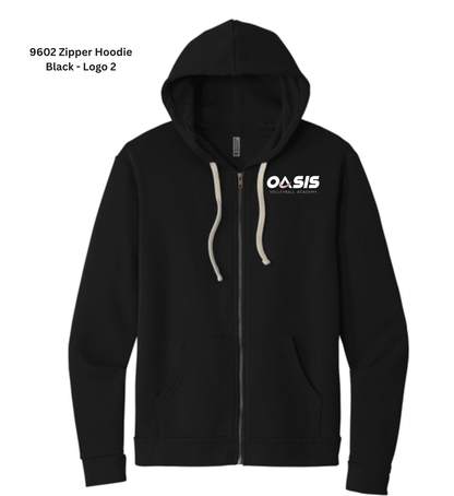 Zipper Hoodie - Black