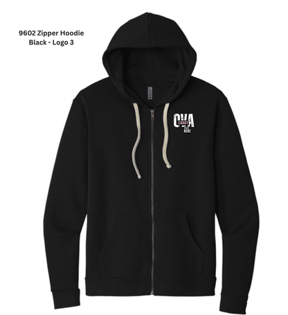 Zipper Hoodie - Black