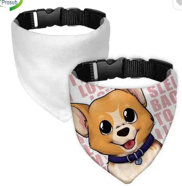 Dog Collars w/ Sublimation Bandana