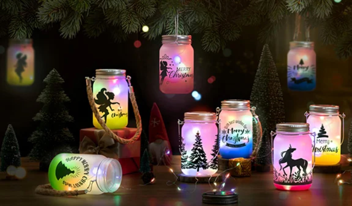 15oz Sublimation Mason Jar Lanterns