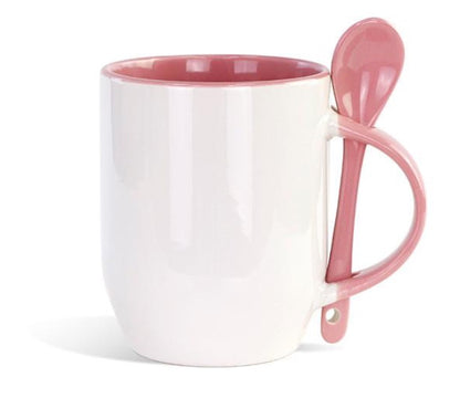 Sublimation mugs with spoon