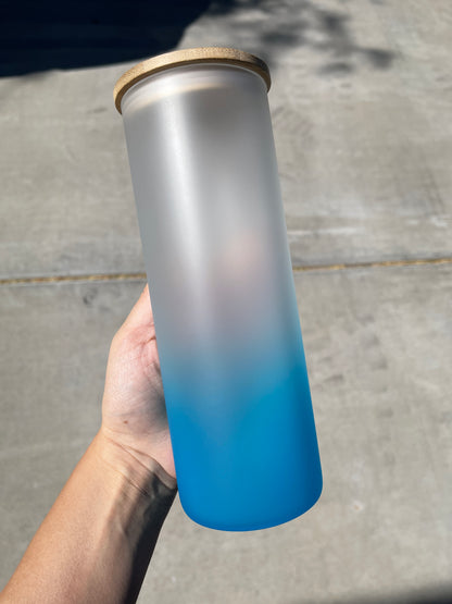 16oz,20oz & 25oz Glass Gradient Tumblers