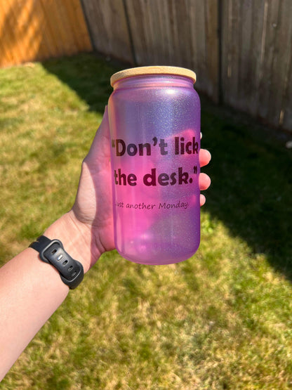 16oz 3in1 Frosted/UV/GITD Glass Can