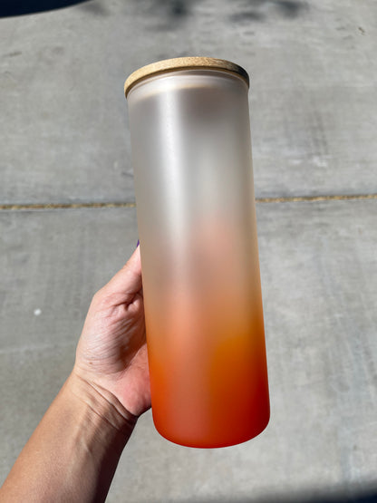 16oz,20oz & 25oz Glass Gradient Tumblers