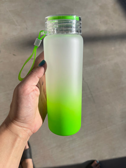 17oz Gradient Glass Water Bottles